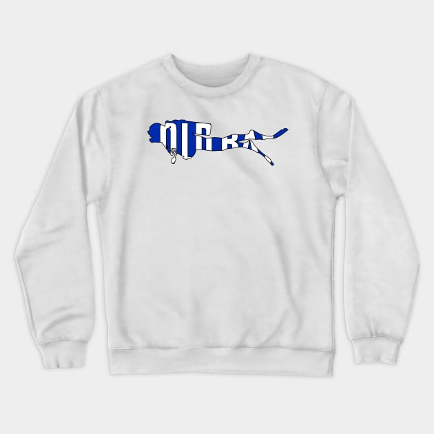 Scuba Diver: Old Bay Crewneck Sweatshirt by ziafrazier